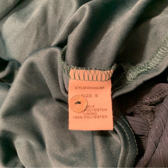 NWOT ALTAR’D STATE Green Maxi Dress with Metallic and Button Details - Picture 8 of 13